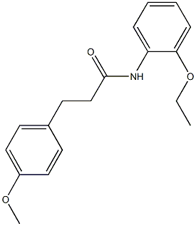 N-(2-ethoxyphenyl)-3-(4-methoxyphenyl)propanamide Struktur
