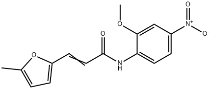 N-{4-nitro-2-methoxyphenyl}-3-(5-methyl-2-furyl)acrylamide Structure