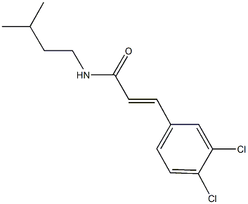 3-(3,4-dichlorophenyl)-N-isopentylacrylamide Structure