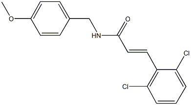 3-(2,6-dichlorophenyl)-N-(4-methoxybenzyl)acrylamide Structure