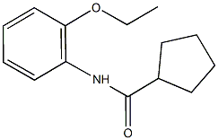 N-(2-ethoxyphenyl)cyclopentanecarboxamide 化学構造式