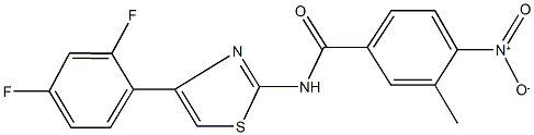 546083-50-5 N-[4-(2,4-difluorophenyl)-1,3-thiazol-2-yl]-4-nitro-3-methylbenzamide