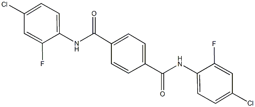 N~1~,N~4~-bis(4-chloro-2-fluorophenyl)terephthalamide 结构式