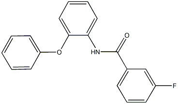 3-fluoro-N-(2-phenoxyphenyl)benzamide 化学構造式