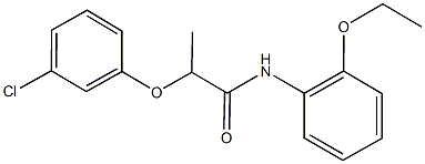 2-(3-chlorophenoxy)-N-(2-ethoxyphenyl)propanamide,546097-38-5,结构式