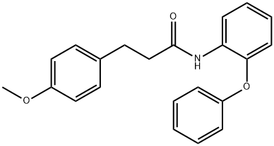 3-(4-methoxyphenyl)-N-(2-phenoxyphenyl)propanamide 结构式