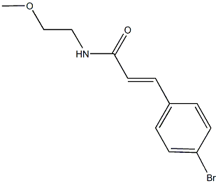 3-(4-bromophenyl)-N-(2-methoxyethyl)acrylamide Structure