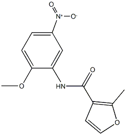 N-{5-nitro-2-methoxyphenyl}-2-methyl-3-furamide,546104-82-9,结构式