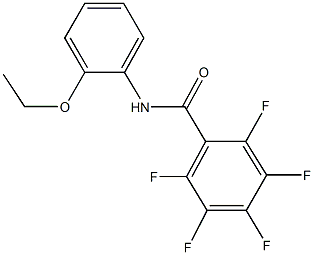 N-(2-ethoxyphenyl)-2,3,4,5,6-pentafluorobenzamide 结构式