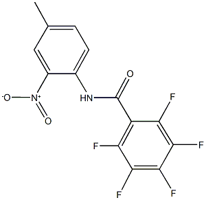 2,3,4,5,6-pentafluoro-N-{2-nitro-4-methylphenyl}benzamide|