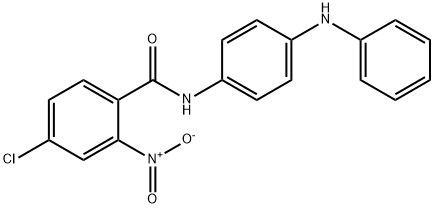N-(4-anilinophenyl)-4-chloro-2-nitrobenzamide Struktur