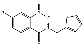 4-chloro-2-nitro-N-(2-thienylmethyl)benzamide Structure