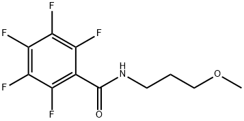 2,3,4,5,6-pentafluoro-N-(3-methoxypropyl)benzamide Struktur