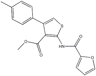 547698-47-5 methyl 2-(2-furoylamino)-4-(4-methylphenyl)-3-thiophenecarboxylate