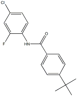 4-tert-butyl-N-(4-chloro-2-fluorophenyl)benzamide,547698-89-5,结构式