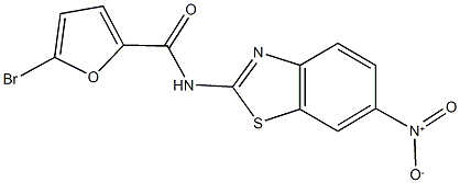 5-bromo-N-{6-nitro-1,3-benzothiazol-2-yl}-2-furamide Structure