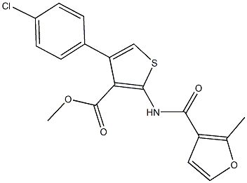 547700-31-2 methyl 4-(4-chlorophenyl)-2-[(2-methyl-3-furoyl)amino]-3-thiophenecarboxylate