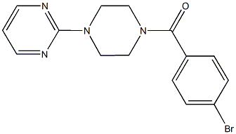 2-[4-(4-bromobenzoyl)-1-piperazinyl]pyrimidine Structure