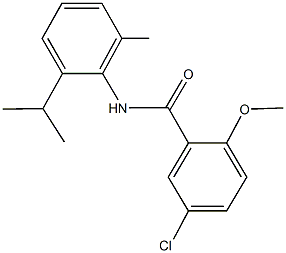 5-chloro-N-(2-isopropyl-6-methylphenyl)-2-methoxybenzamide Structure