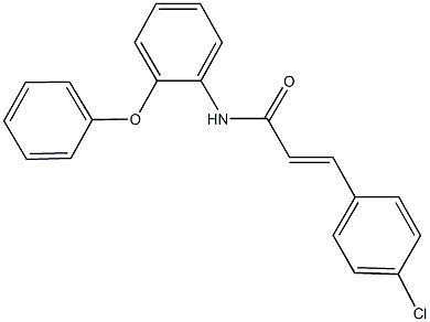 3-(4-chlorophenyl)-N-(2-phenoxyphenyl)acrylamide 结构式