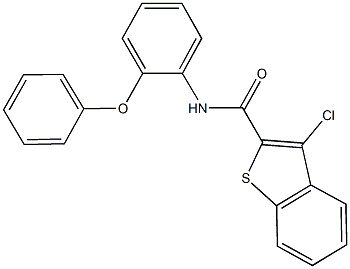 3-chloro-N-(2-phenoxyphenyl)-1-benzothiophene-2-carboxamide,547707-03-9,结构式