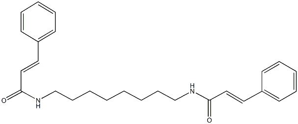 N-[8-(cinnamoylamino)octyl]-3-phenylacrylamide 化学構造式