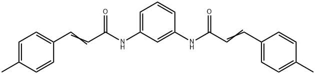 3-(4-methylphenyl)-N-(3-{[3-(4-methylphenyl)acryloyl]amino}phenyl)acrylamide 化学構造式