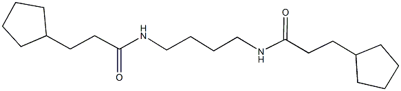 3-cyclopentyl-N-{4-[(3-cyclopentylpropanoyl)amino]butyl}propanamide,547719-73-3,结构式