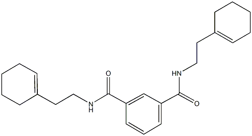 N~1~,N~3~-bis[2-(1-cyclohexen-1-yl)ethyl]isophthalamide Structure