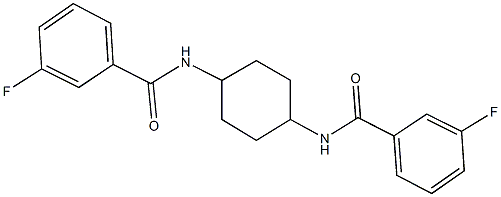 3-fluoro-N-{4-[(3-fluorobenzoyl)amino]cyclohexyl}benzamide|