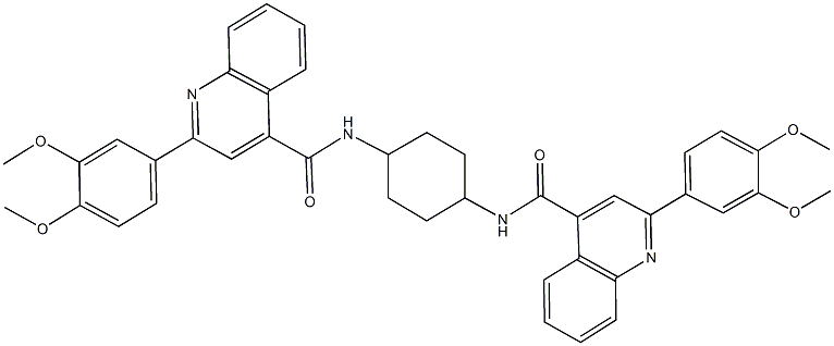 547728-90-5 2-(3,4-dimethoxyphenyl)-N-[4-({[2-(3,4-dimethoxyphenyl)-4-quinolinyl]carbonyl}amino)cyclohexyl]-4-quinolinecarboxamide