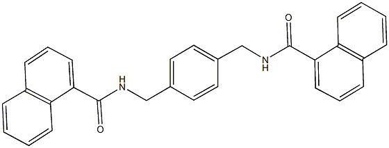 N-{4-[(1-naphthoylamino)methyl]benzyl}-1-naphthamide Structure