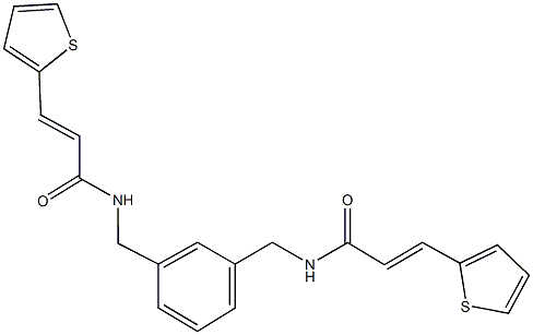 547746-82-7 3-(2-thienyl)-N-[3-({[3-(2-thienyl)acryloyl]amino}methyl)benzyl]acrylamide
