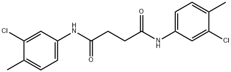 N~1~,N~4~-bis(3-chloro-4-methylphenyl)succinamide Struktur