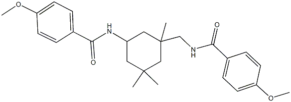 547758-12-3 4-methoxy-N-(3-{[(4-methoxybenzoyl)amino]methyl}-3,5,5-trimethylcyclohexyl)benzamide