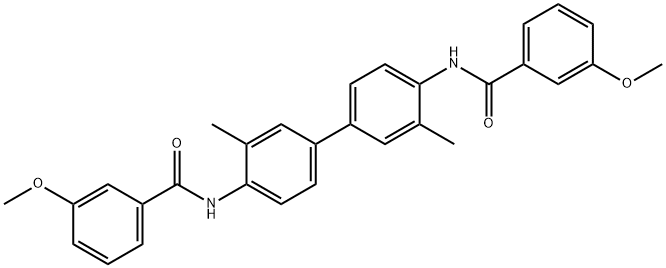 3-methoxy-N-{4'-[(3-methoxybenzoyl)amino]-3,3'-dimethyl[1,1'-biphenyl]-4-yl}benzamide,547758-42-9,结构式