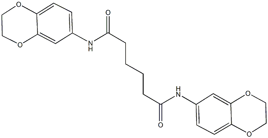 N~1~,N~6~-di(2,3-dihydro-1,4-benzodioxin-6-yl)hexanediamide Structure