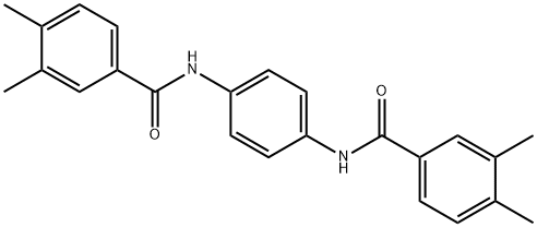 N-{4-[(3,4-dimethylbenzoyl)amino]phenyl}-3,4-dimethylbenzamide 化学構造式