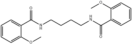 2-methoxy-N-{4-[(2-methoxybenzoyl)amino]butyl}benzamide 结构式