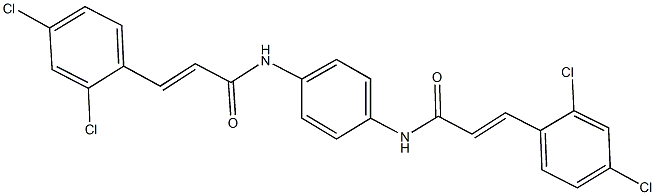 3-(2,4-dichlorophenyl)-N-(4-{[3-(2,4-dichlorophenyl)acryloyl]amino}phenyl)acrylamide Structure