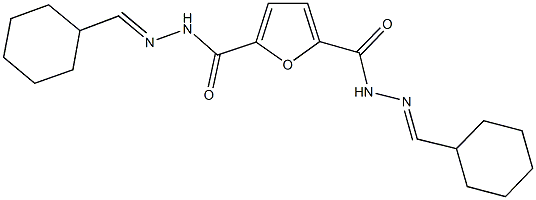 N'~2~,N'~5~-bis(cyclohexylmethylene)-2,5-furandicarbohydrazide,548432-08-2,结构式