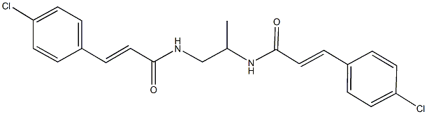 3-(4-chlorophenyl)-N-(2-{[3-(4-chlorophenyl)acryloyl]amino}-1-methylethyl)acrylamide,548437-87-2,结构式