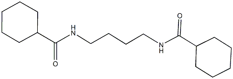 N-{4-[(cyclohexylcarbonyl)amino]butyl}cyclohexanecarboxamide Struktur