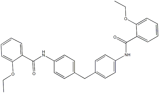 2-ethoxy-N-(4-{4-[(2-ethoxybenzoyl)amino]benzyl}phenyl)benzamide Structure