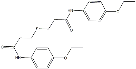 3-{[3-(4-ethoxyanilino)-3-oxopropyl]sulfanyl}-N-(4-ethoxyphenyl)propanamide Structure