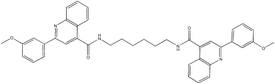 2-(3-methoxyphenyl)-N-[6-({[2-(3-methoxyphenyl)-4-quinolinyl]carbonyl}amino)hexyl]-4-quinolinecarboxamide,548449-38-3,结构式