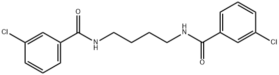 3-chloro-N-{4-[(3-chlorobenzoyl)amino]butyl}benzamide,548449-61-2,结构式