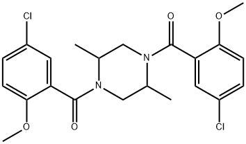 548450-53-9 1,4-bis(5-chloro-2-methoxybenzoyl)-2,5-dimethylpiperazine