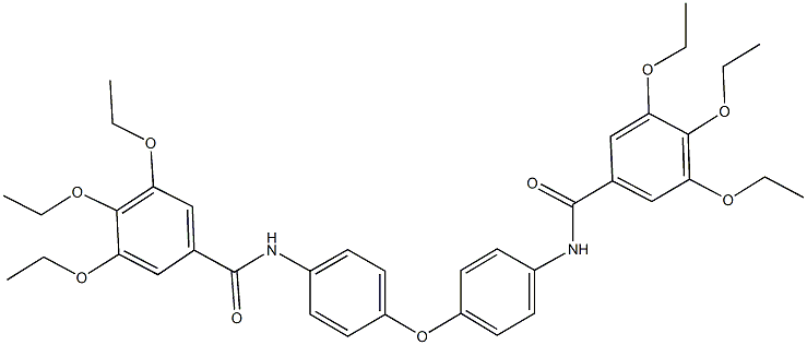 3,4,5-triethoxy-N-(4-{4-[(3,4,5-triethoxybenzoyl)amino]phenoxy}phenyl)benzamide 结构式