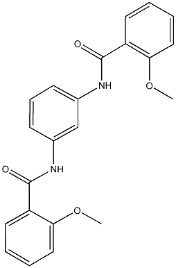 2-methoxy-N-{3-[(2-methoxybenzoyl)amino]phenyl}benzamide,548454-47-3,结构式